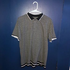 Large Black and Grey Polo